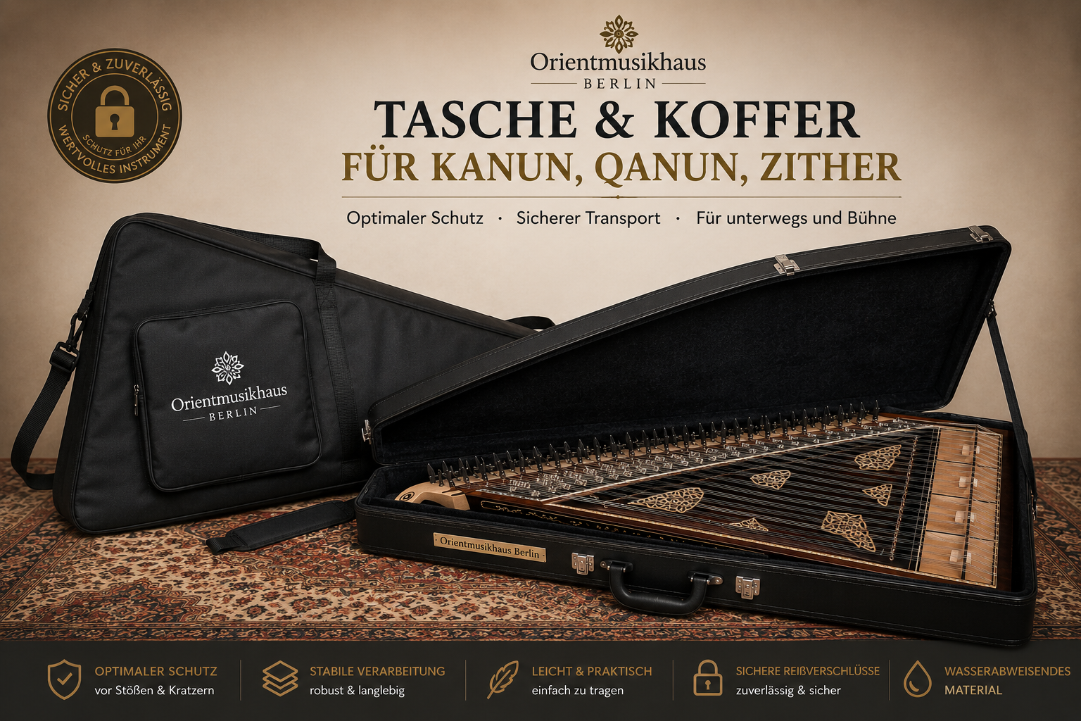 Taschen & Koffer für Kanun,Qanun,Zither category icon/image